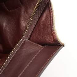 Pre Owned Celine Khaki Green/Brown Canvas and Leather Mini Luggage Tote