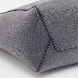 Pre Owned Celine Dark Grey Leather Small Sangle Shoulder Bag