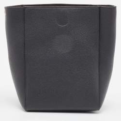 Pre Owned Celine Dark Grey Leather Small Sangle Shoulder Bag