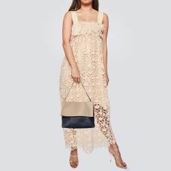 Pre Owned Celine Tri Color Leather All Soft Shoulder Bag