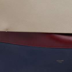 Pre Owned Celine Tri Color Leather All Soft Shoulder Bag