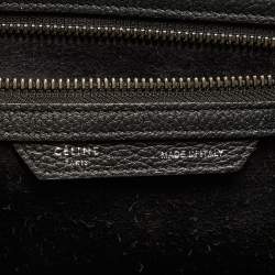 Pre Owned Celine Black Leather Mini Luggage Tote