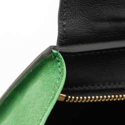 Pre Owned Celine Tricolor Leather and Suede Medium Trapeze Top Handle Bag
