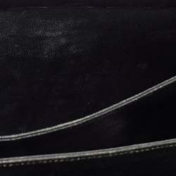 Pre Owned Celine Black Leather Horse Carriage Logo Shoulder Bag