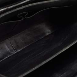 Pre Owned Celine Black Leather Horse Carriage Logo Shoulder Bag