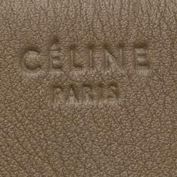 مملوكة مسبقًا Celine Olive Brown Leather Medium Phantom Luggage Tote