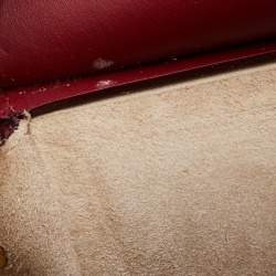 Pre Owned Celine Dark Red Leather Small Tie Tote