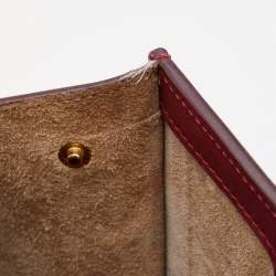 Pre Owned Celine Dark Red Leather Small Tie Tote