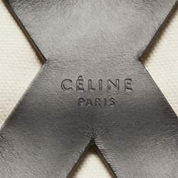 Celine Black Cutout Leather Medium Phantom Luggage Tote