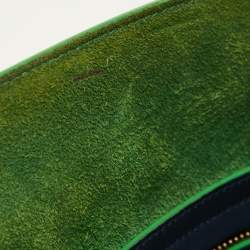 Pre Owned حقيبة يد توتس سيلين لاغيدج فانتوم جلد أخضر/أزرق كحلي متوسطة