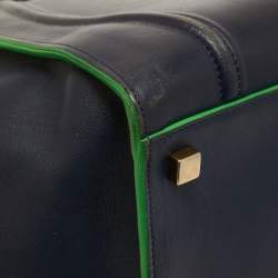 Pre Owned حقيبة يد توتس سيلين لاغيدج فانتوم جلد أخضر/أزرق كحلي متوسطة