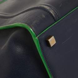 Pre Owned حقيبة يد توتس سيلين لاغيدج فانتوم جلد أخضر/أزرق كحلي متوسطة