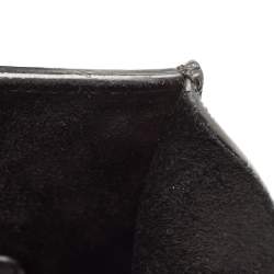 Pre Owned Celine Black Croc Embossed Leather Medium Phantom Luggage Tote