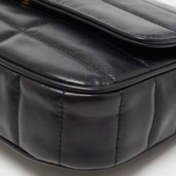 Pre Owned Celine Black Quilted Leather Chain Shoulder Bag