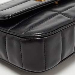 Pre Owned Celine Black Quilted Leather Chain Shoulder Bag