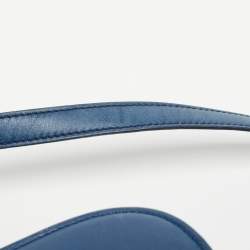 Pre Owned Celine Blue Leather Medium Classic Box Shoulder Bag