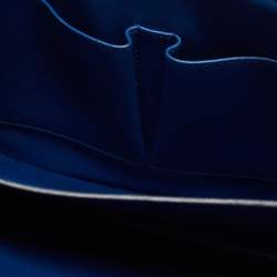 Pre Owned Celine Blue Leather Medium Classic Box Shoulder Bag