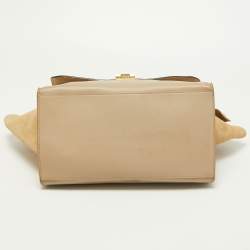 Pre Owned حقيبة سيلين ترابيز متوسطة سويدي وجلد ثلاثية اللون