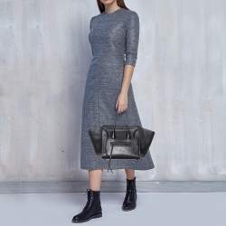 Pre Owned Celine Black Leather Medium Phantom Luggage Tote