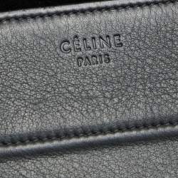 Pre Owned Celine Black Leather Medium Phantom Luggage Tote