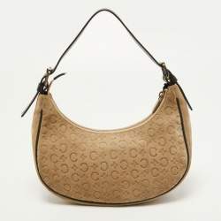 CELINE Macadam Handbag Shoulder Bag Hobobag Brown AVA Old Celine