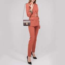 Celine Red Leather Small Classic Box Flap Bag