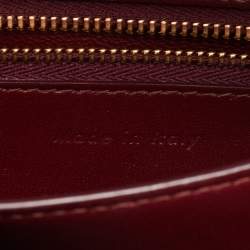 Celine Red Leather Small Classic Box Flap Bag