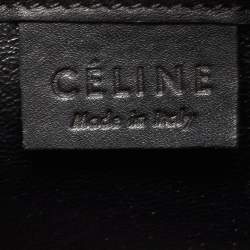 Pre Owned Celine Black Leather Nano Luggage Tote