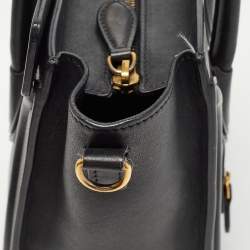 Pre Owned Celine Black Leather Nano Luggage Tote