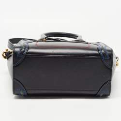 Pre Owned Céline Black Leather Nano Luggage Tote