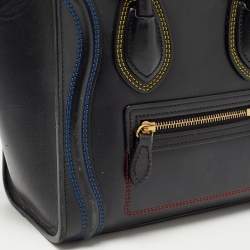 Pre Owned Céline Black Leather Nano Luggage Tote