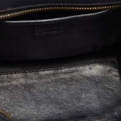 Pre Owned Celine Tri Color Leather Nano Luggage Tote