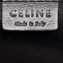 Pre Owned Celine Tri Color Leather Nano Luggage Tote