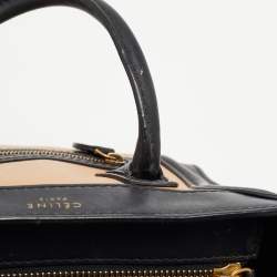 Pre Owned Celine Tri Color Leather Nano Luggage Tote