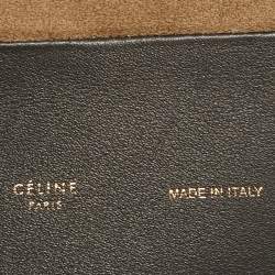 Pre Owned Celine Black/Grey Leather All Soft Shoulder Bag