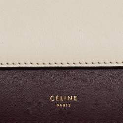 Pre Owned Celine Multicolor Leather and Watersnake Leather Pocket Envelope Shoulder Bag