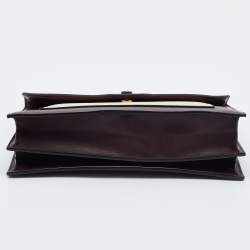 Pre Owned Celine Multicolor Leather and Watersnake Leather Pocket Envelope Shoulder Bag