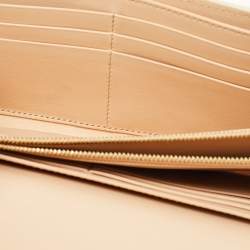 Pre Owned Celine Cream Leather Multifunction Flap Wallet