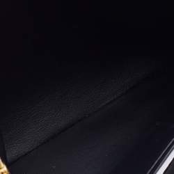 Celine Black Leather Zip Pouch
