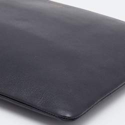 Celine Black Leather Zip Pouch
