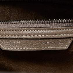 Pre Owned Celine Grey Leather Micro Luggage Tote