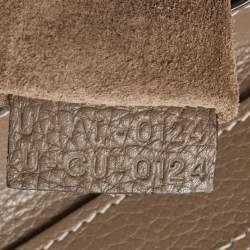 Pre Owned Celine Grey Leather Micro Luggage Tote