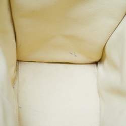 Pre Owned Celine Yellow Leather Mini Luggage Tote