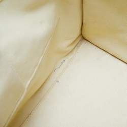 Pre Owned Celine Yellow Leather Mini Luggage Tote