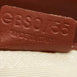 Pre Owned Celine Brown/Beige Macadam Raffia and Leather Boogie Tote