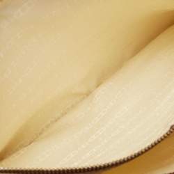 Pre Owned Celine Brown/Beige Macadam Raffia and Leather Boogie Tote