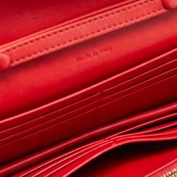 Pre Owned Celine Tricolor Lizard, Patent and Leather Pocket Envelope Wallet On Chain 