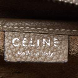 مملوكة مسبقًا Celine Grey Leather Nano Luggage Tote