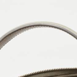 Pre Owned Celine Grey Leather Micro Belt Top Handle Bag