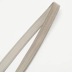 Pre Owned Celine Grey Leather Micro Belt Top Handle Bag